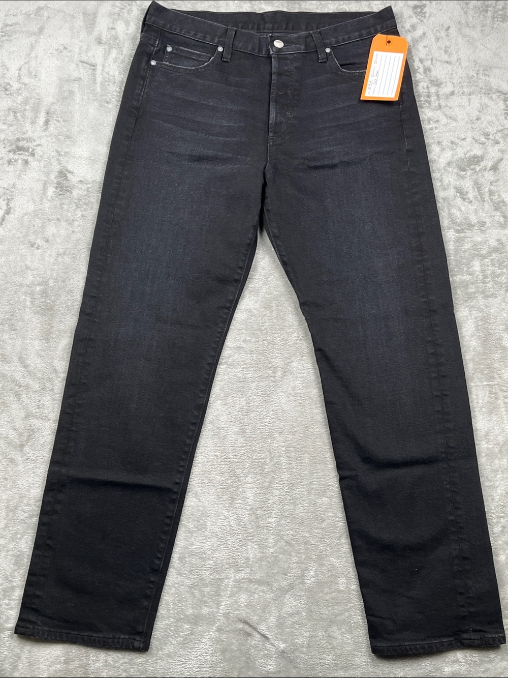 NEW Outerknown 27, 4 Black Straight Leg Denim Jeans